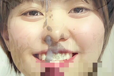 0555,(リクエスト)素人娘にぶっかけ