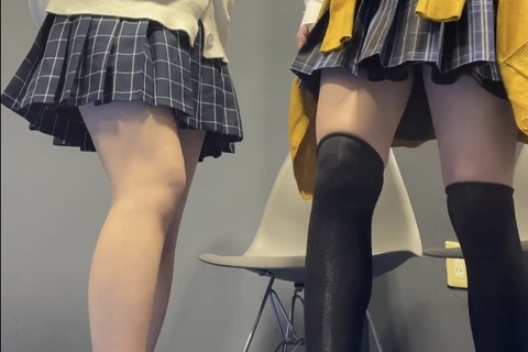 3回目撮影❣️可愛い清楚系専門学生と清楚お友達のダブルクラ...