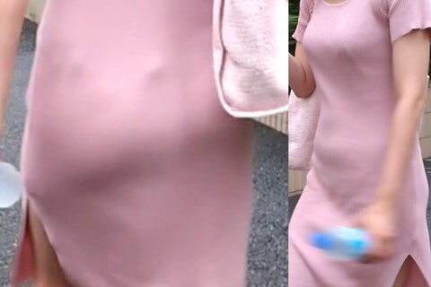 □SS級セレブなママさんの透ける尻肉がエロ過ぎます□チクビ