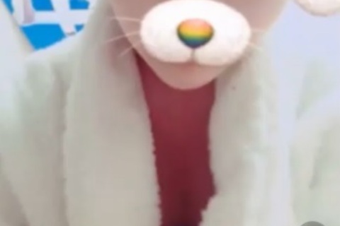 ☆美少女神回☆胸ちら風　ライブ配信　乳首チラ　TKB 56