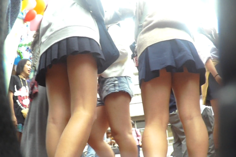 文化祭潜入　あの有名校　新〇高校で　入り乱れパンチラ