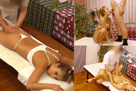 生意気な黒ギャルだがエロオジ整体師の口車に騙され卑猥施術か...