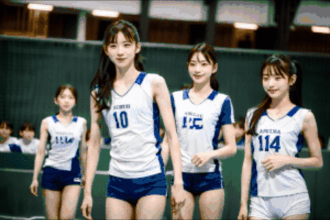 【動画】50チーム超! スレンダー美女だらけのバレーボール...