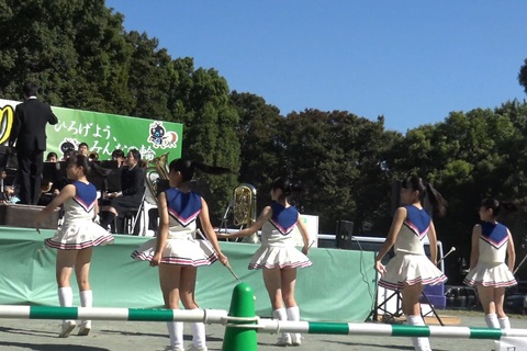 チアリーディングバトンイベントシーン