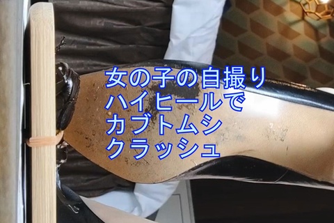 自撮り応援企画ハイヒールでカブトムシクラッシュ５