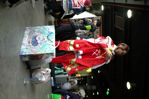 高画質 アジア圏のコスプレ逆さ39