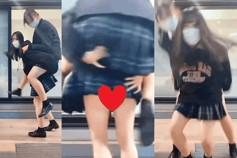 ふざけてたら見えちゃった Vol.66