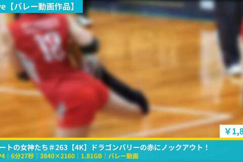 コートの女神たち＃263【4K】ドラゴンバリーの赤にノック...