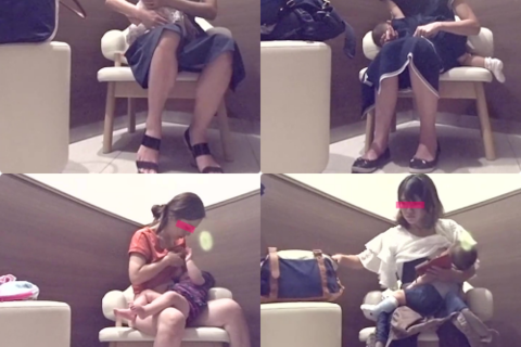 授乳室を覗き見