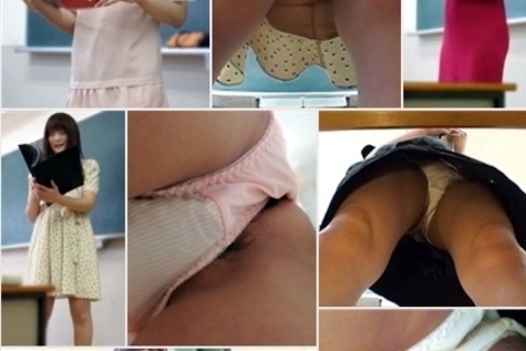 美人なお姉さん系先生をつけ狙いパンチラ・ハミ毛を激写6