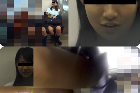 アイドル級美少女Kの逆さ撮り