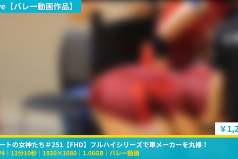 コートの女神たち＃251【FHD】フルハイシリーズで車メー...