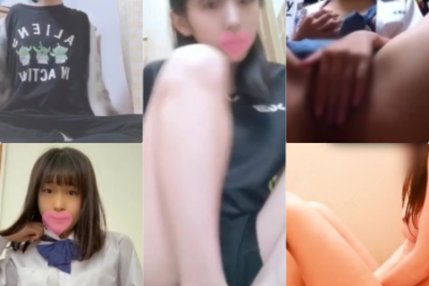美少女５名のオンラインオナニー