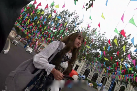 高画質 アジア圏のコスプレ逆さ60