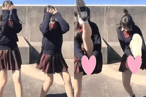 ふざけてたら見えちゃった Vol.69