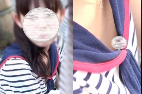 天使に遭遇！真っ白な肌にお約束ピンク乳首！