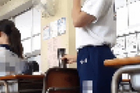 巨乳少女の体育着姿3