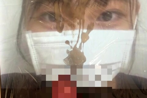 0437,(リクエスト)素人娘にぶっかけ