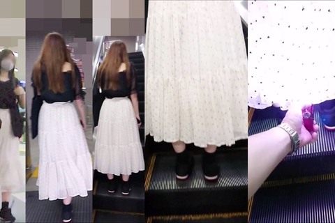 逆さの決定的瞬間！若い女子たち