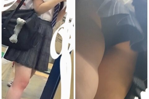 めちゃかわいい制服の食い込み