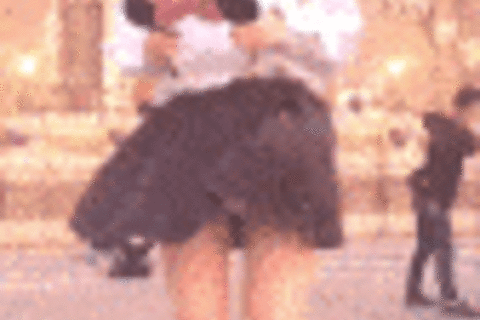 【レジェンド2】彼氏にだけ！暴風にスカートをめくられる制服...