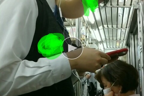 乗客に盗◯ばれ！？学生さんを痴◯逃げ～、みたいな光景(P凍結中)