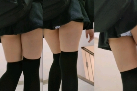 J○少女を追跡→声をかけ撮影