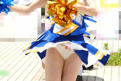 【4K】純白パンツの履き忘れチア①