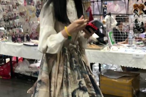 高画質 アジア圏のコスプレ逆さ162