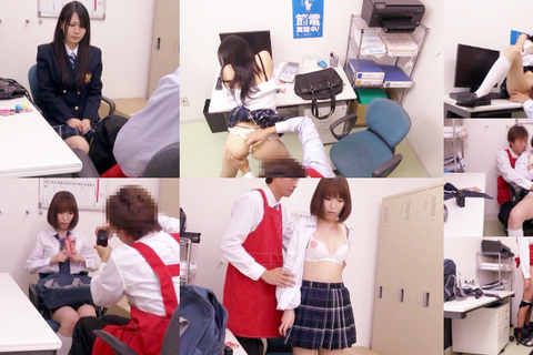悪徳店長に捕まった女子学生達が中出し性教育される