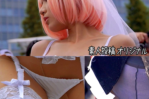 コミックマーケット(コミケ)で透け透けパンスト美脚コスプレ...