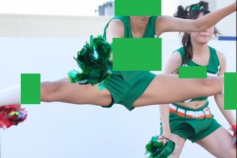 [8K→4K動画]チアリーダー96_ジュニア全体像_ライン...