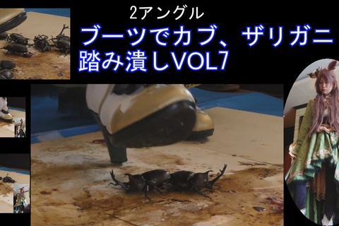 ２アングル高画質４Kめいちゃんのコスプレブーツでザリ、カ...