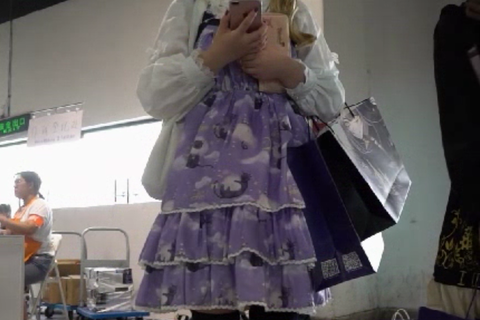 高画質 アジア圏のコスプレ逆さ22