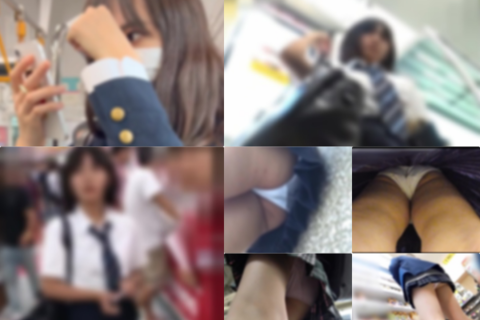 複数の制服ちゃんパンチラ頂きました♪