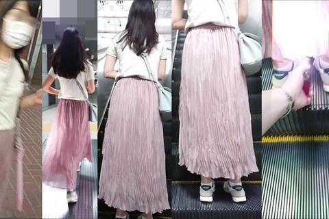 逆さの決定的瞬間！熟女だってナマP履いてます