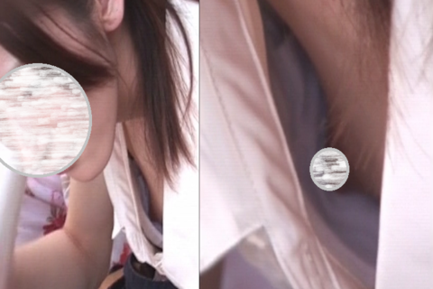 友達と夏祭り！汗ばむ首筋が色気満点な女の子！