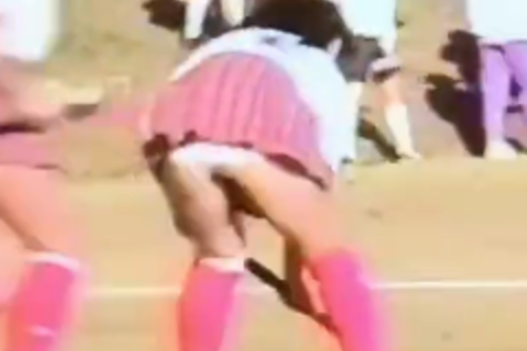 白パンチラホッケー他15分 Teen girls hoke...