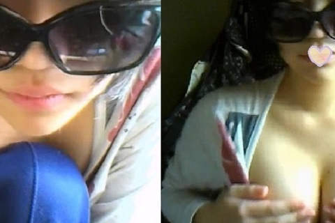 見た目とは裏腹豊乳乳房 弄ぶ様に挑発ポーズ連発