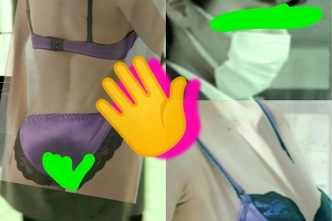 例ぷ◯たくて溜まらん！綺麗なお姉さん(下着被せ辱◯め～(P...