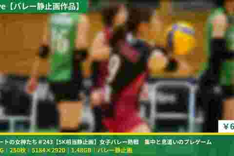 コートの女神たち＃243【5K相当静止画】女子バレー熱戦　...