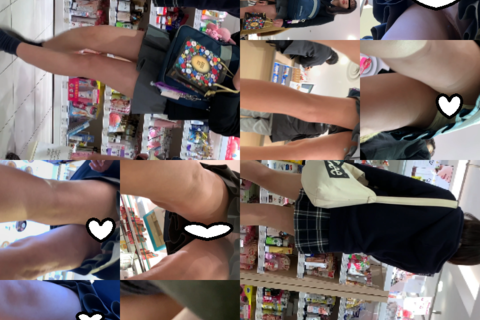 【本震】スレンダー美少女JK　直下型パンチラ
