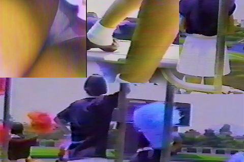 訳あり。JKチアー応援と制服女子パンチラ8mmハンディカム...