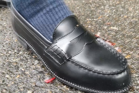 みくちゃんの野外で制服ローファーでザリガニCRUSH　vo...