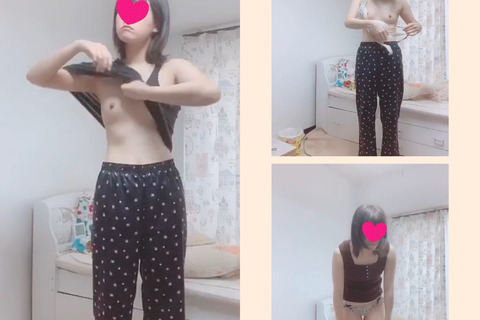 ちっぱい女子が彼氏に送った着替え動画（mp4）