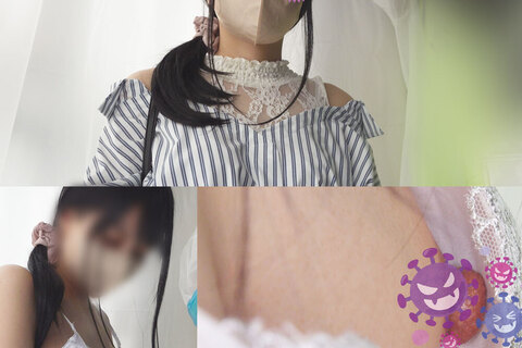 [ワクチン接種2名]勃ってる？めちゃくちゃ勃起してる巨大乳...