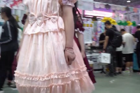 高画質 アジア圏のコスプレ逆さ77