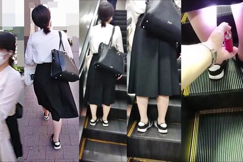 逆さの決定的瞬間！暑くてもストを着用する女性たち