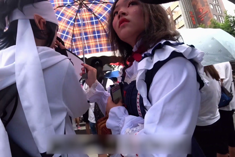 高画質 アジア圏のコスプレ逆さ21