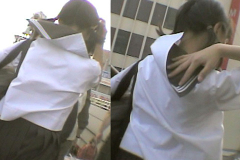 セーラー服9/襟めくれ